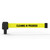 Banner Stakes 15' Long Retractable Barrier Belt, Yellow "Cleaning in Progress"; Each - PL4034
