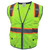General Electric Type R Class 2 Hi-Vis Heavy Duty Engineer Safety Vest with Contrasting Trim - Hi-Vis Green - GV086