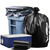95-96 Gallon Trash Bags on Rolls, Jr Pack - Black, 15 Bags - 1.2 Mil
