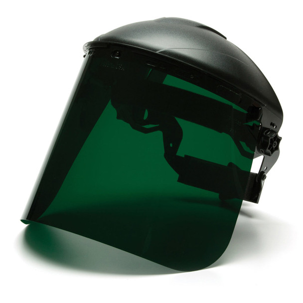 Pyramex Dark Green Tinted Polyethylene Face Shield - S1035