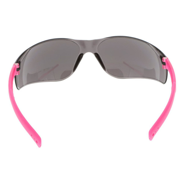 MCR BearKat BK2 Small Frame Safety Glasses - Gray Lens - Non-Slip Pink Temple