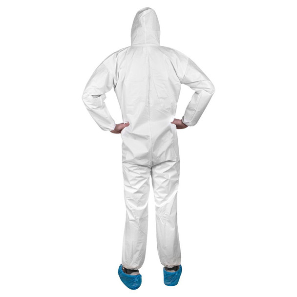 Rugged Blue Premium Hooded Disposable Coverall- Available in S, M, L, XL