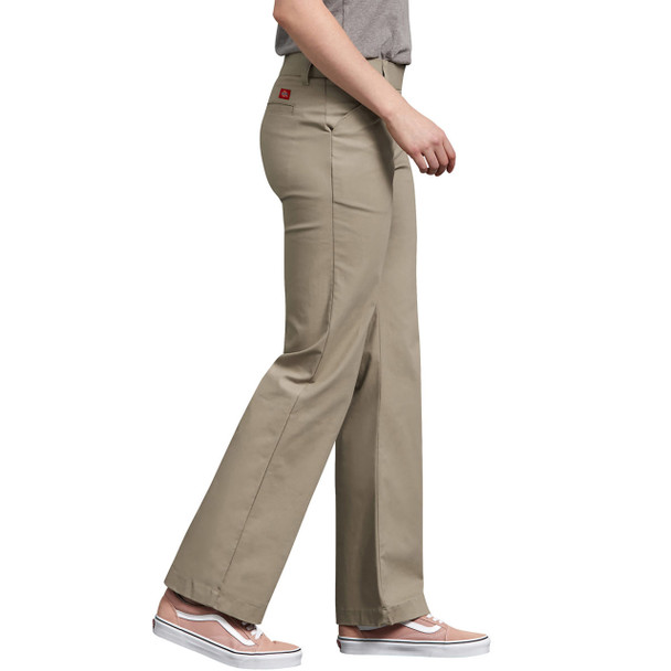 Dickies Women's Relaxed Straight Stretch Twill Pants