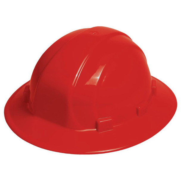 Red ERB Omega II Full Brim with 6-Point Ratchet Suspension