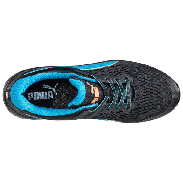 Puma Safety Women's W-Motion Protect Define Low 2.0 Black & Aqua SD Composite Toe Shoes - 643945