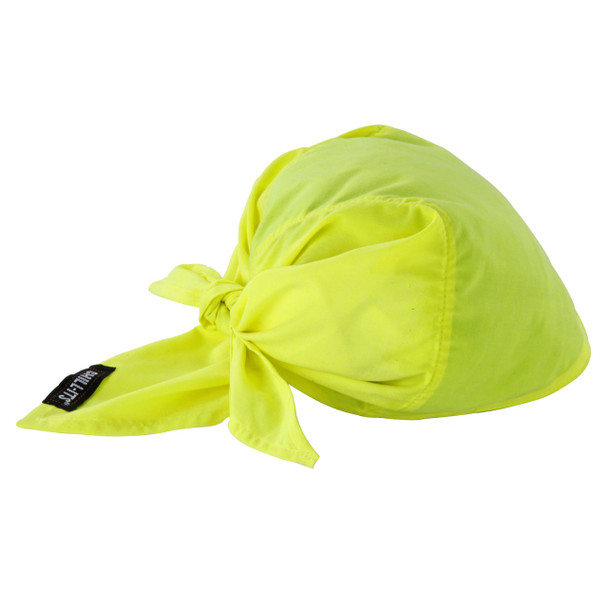 Lime Green Chill-Its Evaporative Cooling Triangle Hat with Cooling Towel - 6710CT
