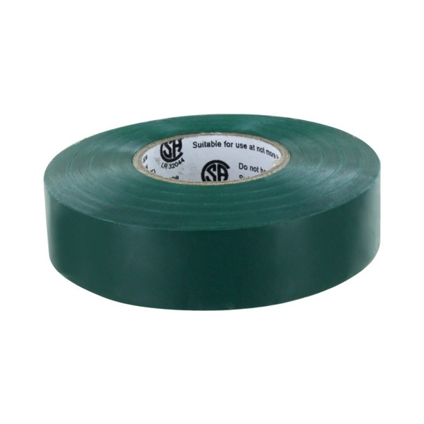 Rugged Blue M 809 Electrical Tape 3/4in x 66ft x 7 mil U/L Green