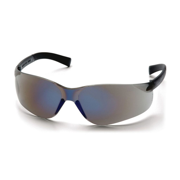 Pyramex Mini Ztek Safety Glasses - Blue Mirror Lens - Blue Mirror Frame