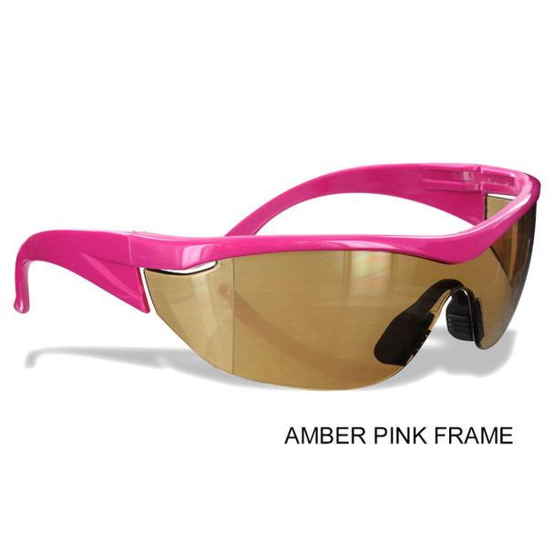 Pink Frame with Amber Lens