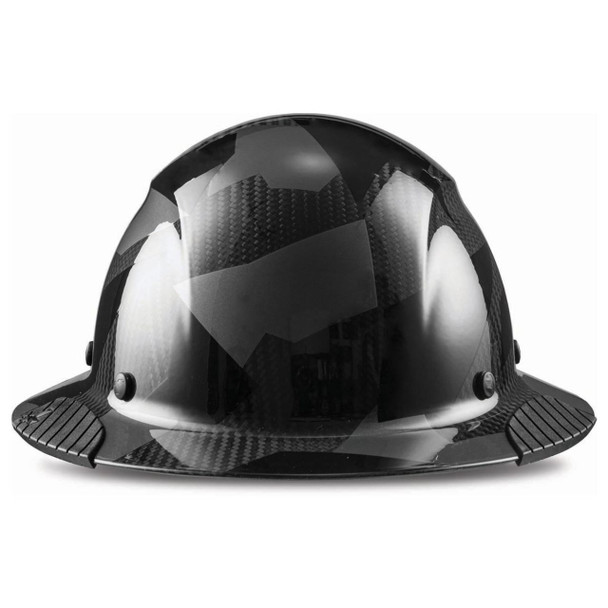 LIFT DAX Black Camo Carbon Fiber Full Brim Hard Hat - HDC-20CK