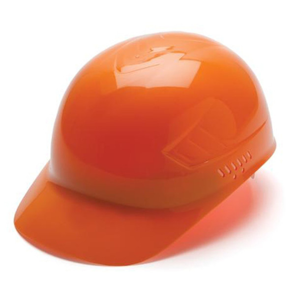 Orange Pyramex Ridgeline 4-Point Glide Lock Bump Cap