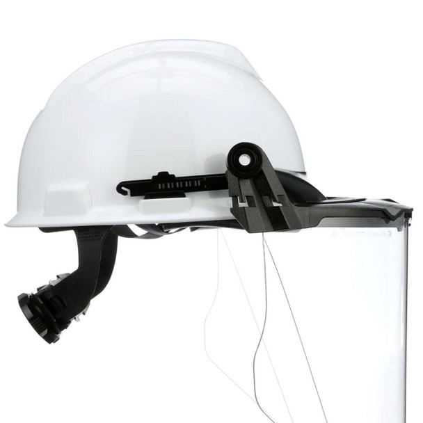 MSA V-Gard Accessory System kit with V-Gard Cap, White, For Slotted Caps w/Clear PC Visor - 10118695
