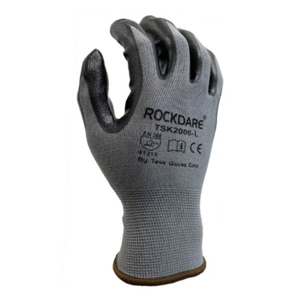 TASK 13G Gray Nitrile Coated Gloves - TSK2006 - Single Pair