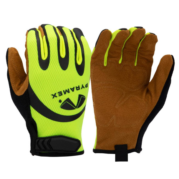 Pyramex GL104HT A1 Cut Resistant High Vis Work Gloves - Single Pair
