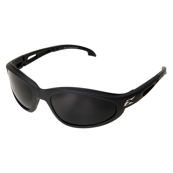 Edge Dakura Safety Glasses - Black Frame, Polarized Smoke Lens - TSM216