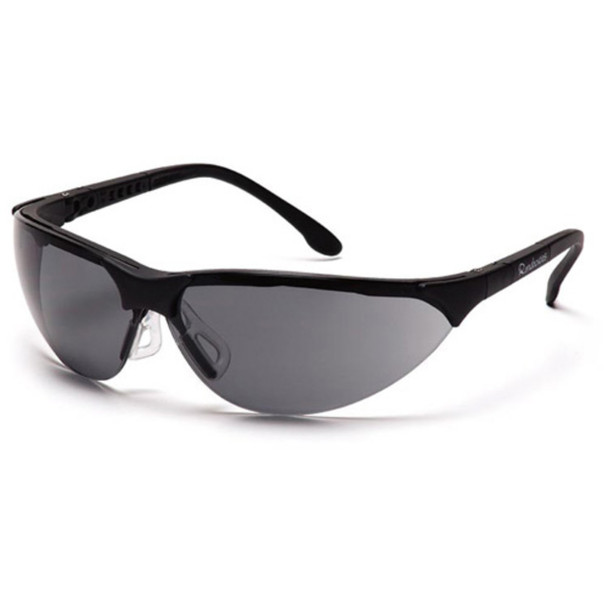Pyramex Rendezvous Safety Glasses - Gray H2X Anti-Fog Lens - Black Frame