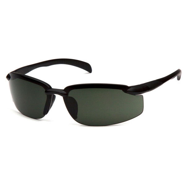 Venture Gear Waverton Safety Glasses - Forest Gray Lens - Black Frame