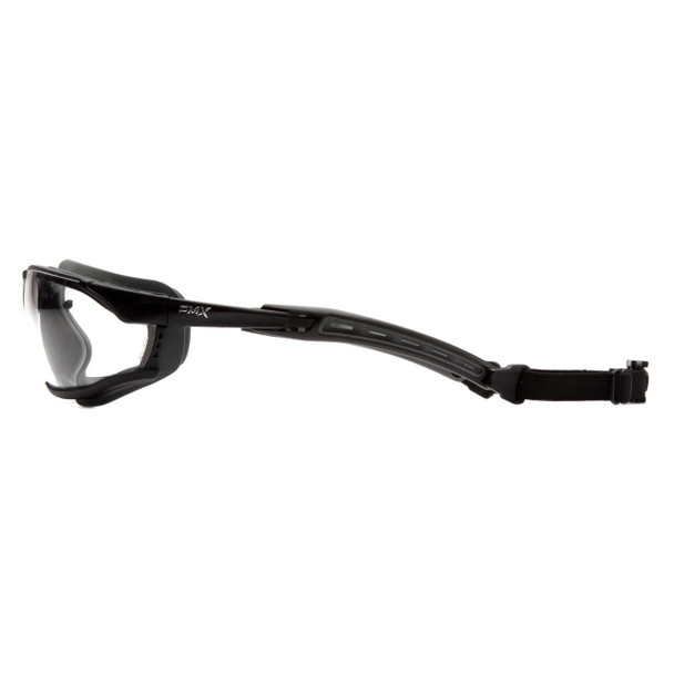 Pyramex Isotope Foam Padded Sealed Safety Glasses - H2MAX Anti-Fog Lens - Black Frame