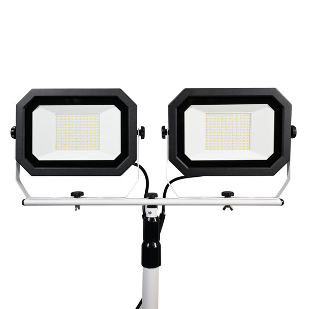 LED Temporary Dual-Head Work Light - 200W - 20,0000 Lumens - 5000K - Pinegreen Lighting