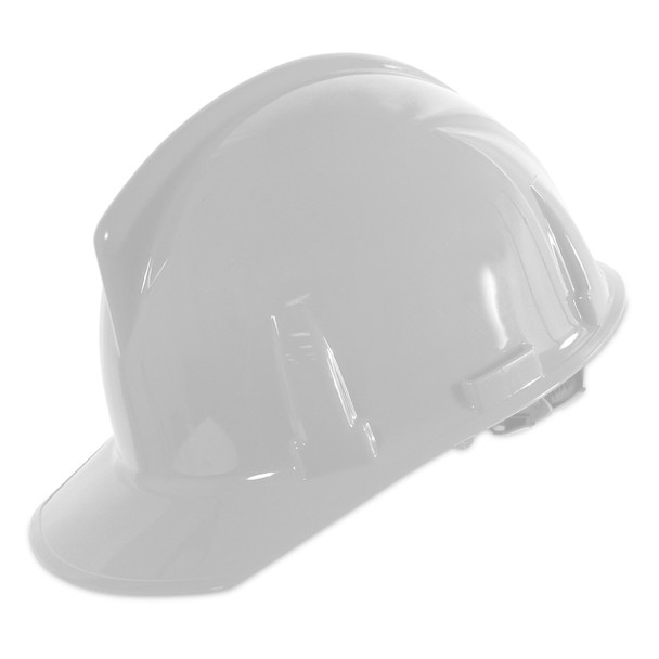white MSA Topgard Hard Hat with 1-Touch Suspension