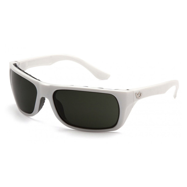Venture Gear Ocoee Safety Glasses - Forest Gray Anti-Fog Lens - White Frame