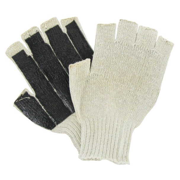 Red Hare Palm Coated Fingerless Gloves - Single Pair