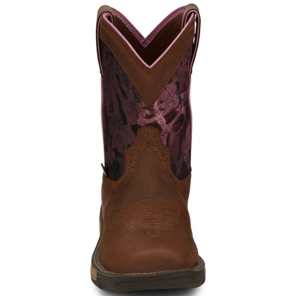 Justin Women's Stampede Rush 8" Waterproof EH Soft Toe Boots, SE4358, Brown