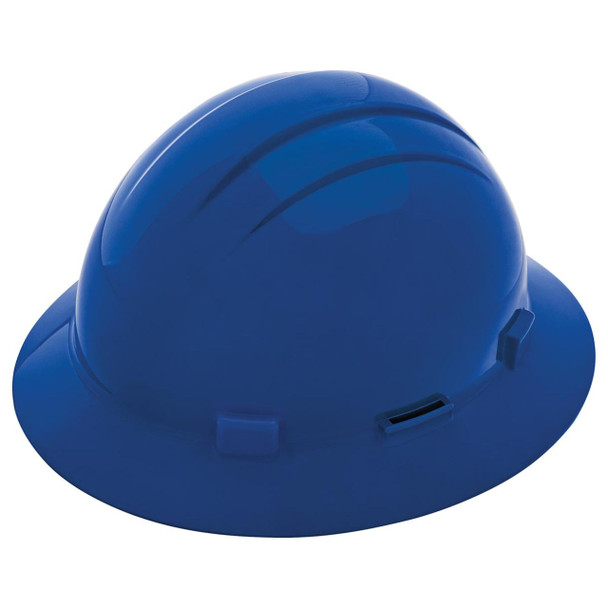 ERB Safety Americana Full Brim Slotted Hard Hat 4-Point Ratchet Suspension