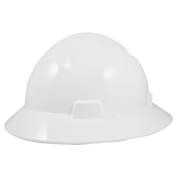 General Electric Non-Vented Full Brim Hard Hat 4-Point Ratchet Suspension - GH329