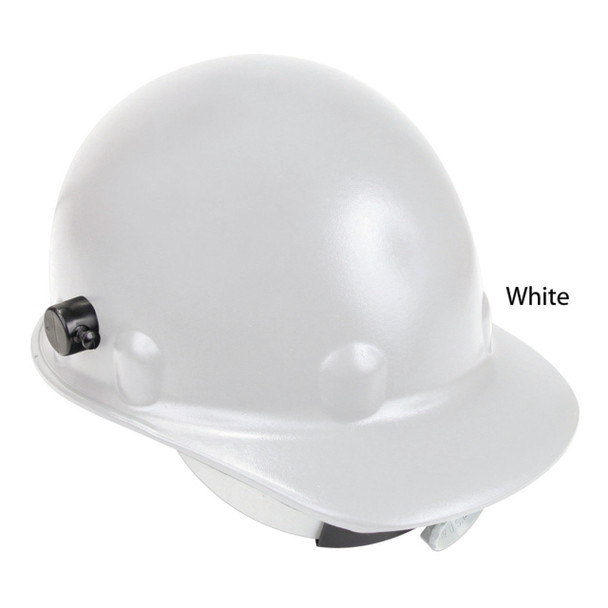 white Fibre Metal Roughneck Hi Heat Quick-Lok Ratchet Hard Hat