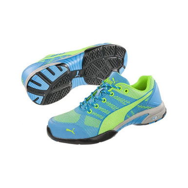 Puma Safety Women S Celerity Blue Steel Toe Knit Shoes