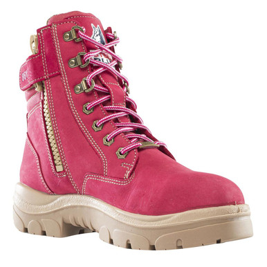 STEEL BLUE Women's Southern Cross 6 in. Lace Up Work Boots - Steel Toe -  Pink Size 6(W) 522860W-060-PNK - The Home Depot