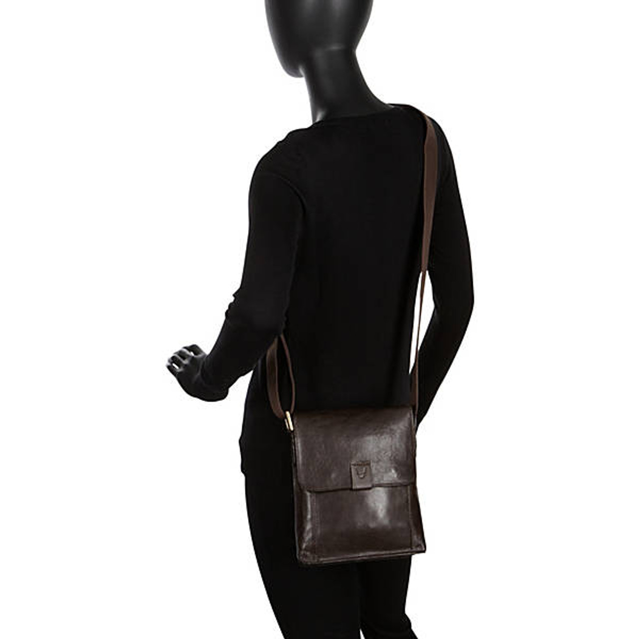 Hidesign Aiden Genuine Leather Medium Crossbody Men/Women Shoulder  Messenger Bag/Travel Bag / 10.5 iPad Bag