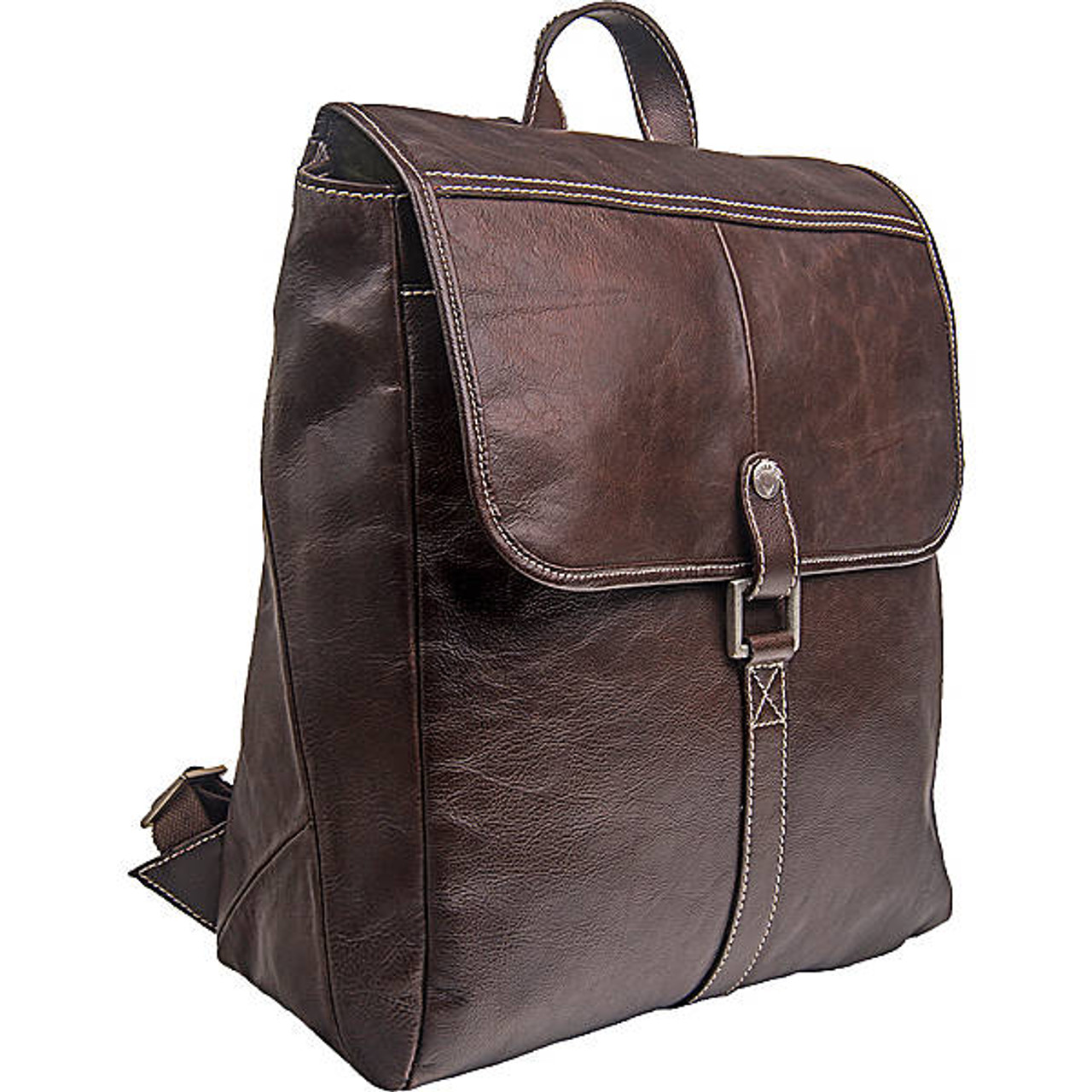 Black Calf Leather Hector Backpack