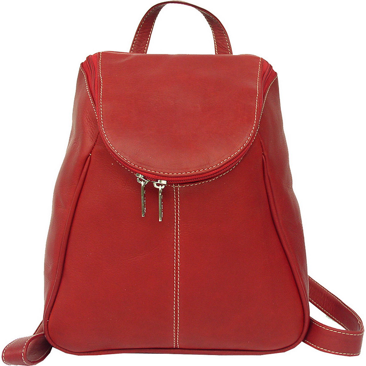 Gucci Red Pebbled Leather Soho Chain Backpack Bag - Yoogi's Closet