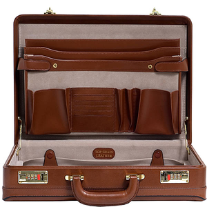 Harper Leather Expandable Attache Case