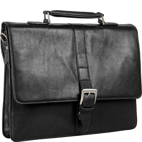 Hudson Large 15" Laptop Compatible Leather Briefcase
