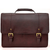 Charles Double Gusset 17" Leather Laptop Briefcase