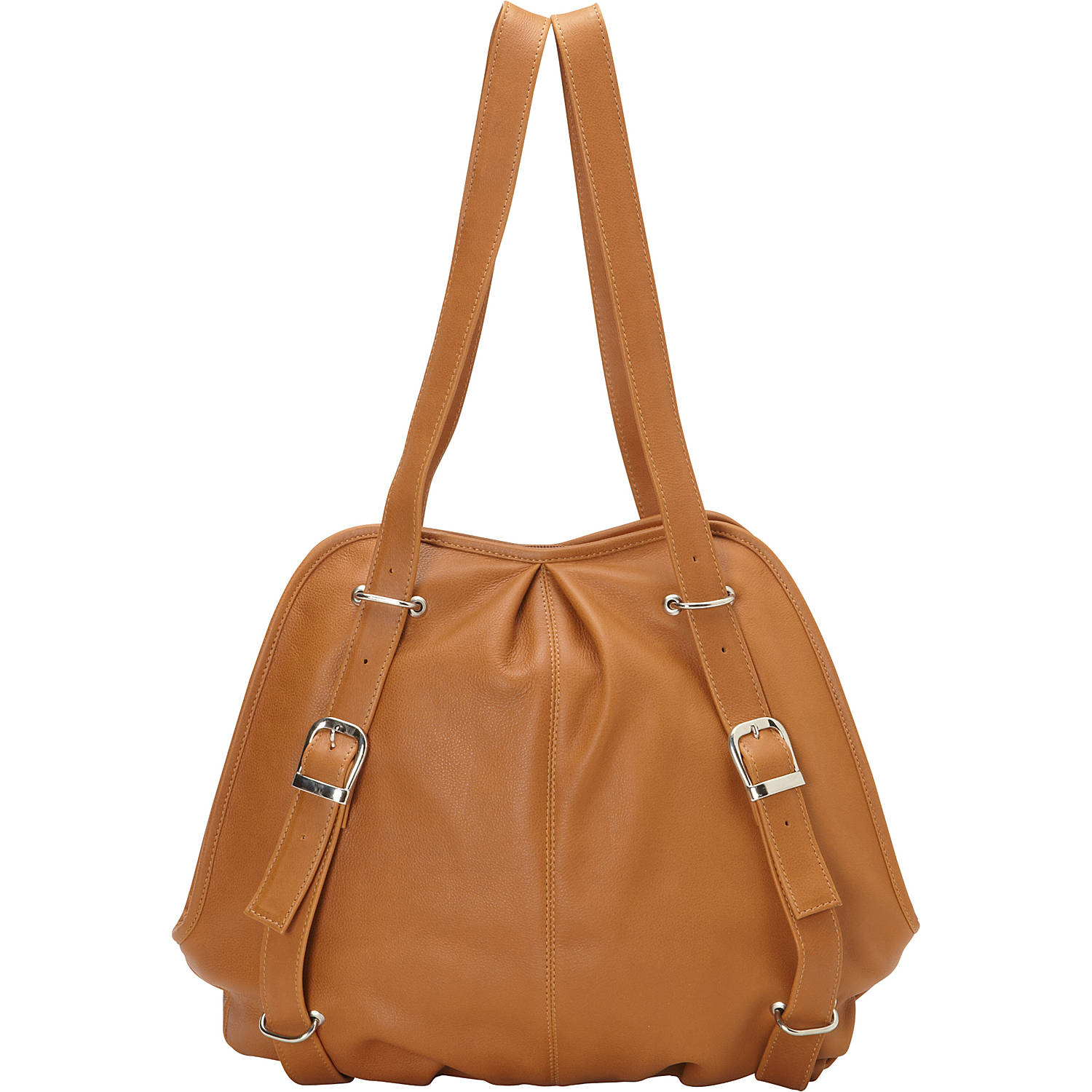 Convertible Buckle Backpack/Shoulder Bag