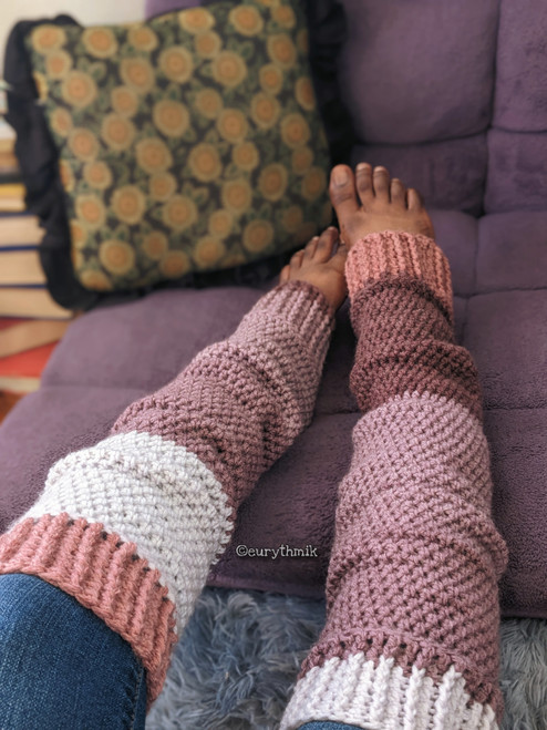 "Cupid Loves Toes" Slouchy Legwarmers READY TO SHIP 