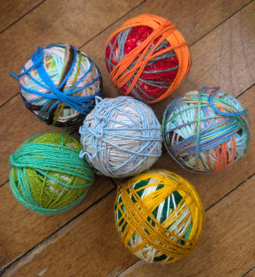ONE Mystery Self Striping Acrylic Scrap Yarn Ball 70g ONE Mystery Self Striping Acrylic Scrap Yarn Ball 70g