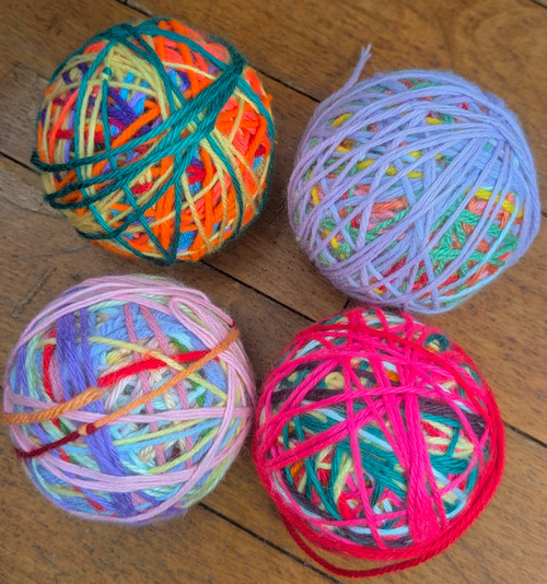 RAINBOW Self Striping Scrap Yarn Ball RAINBOW Self Striping Scrap Yarn Ball
