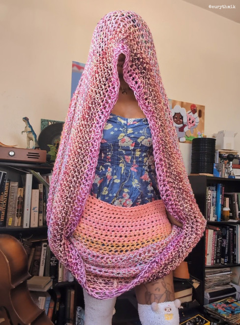 "Shades of Blush" Womb Weaver Hood  READY TO SHIP