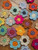 Set of 30 RANDOM Color Crochet Flower Appliques 1.5" 