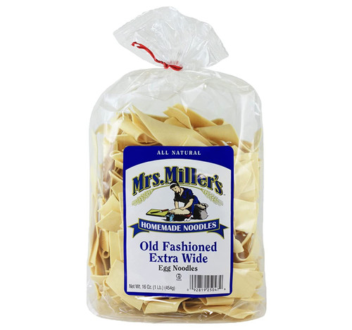 AmishTastes Mrs. Miller's Old-Fashioned Extra-Wide Noodles, Favorite Amish Food, 16 Oz.