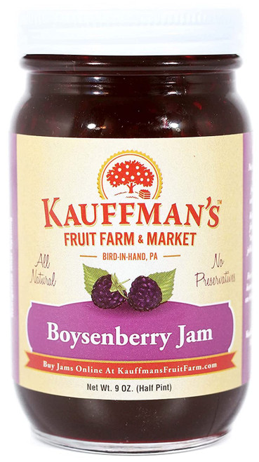 Kauffman Orchards Boysenberry Jam, All Natural, No Preservatives, 9 oz. Jar