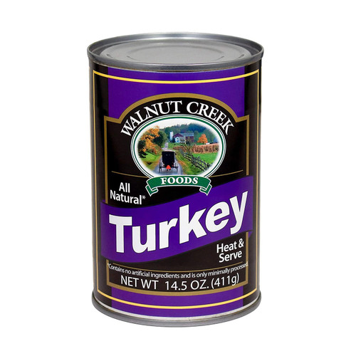 AmishTastes Walnut Creek Canned Boneless Turkey Pieces, All Natural, Heat & Serve