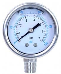 0-1000 PSI Liquid Pressure Gauge 