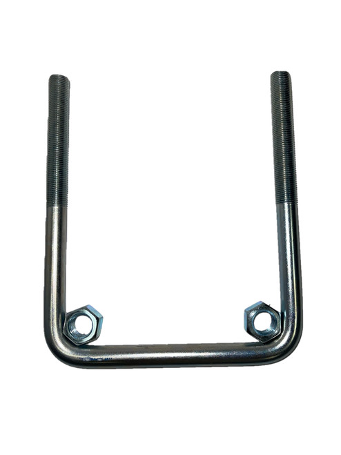 U-Bolt, 5/8" x 4" x 7-1/2" Square w/ Nuts (ZINC)
