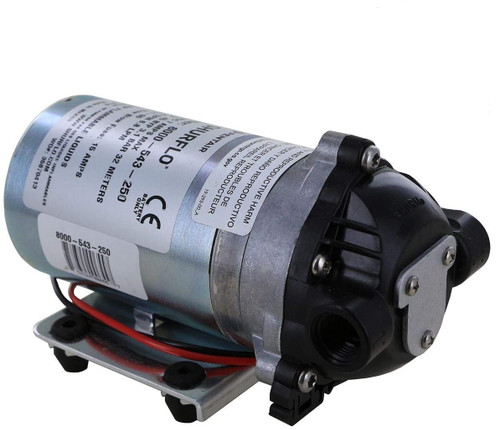 Shurflo 1.8 GPM Pump Diaphragm 45 PSI Demand Switch 3/8" Ports (Can Run Dry)